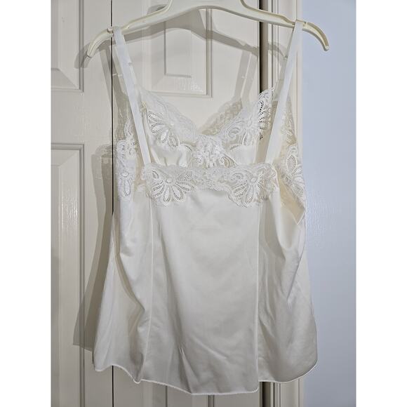 Shadow Line Vintage Lacy Camisole Ivory Sz38 tank top Blouse/Dress Liner - Picture 3 of 6